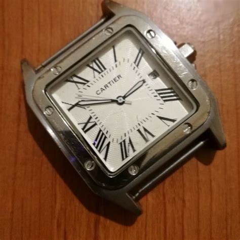 Cartier Paris 925 Argent Plaque Or G20M Swiss .